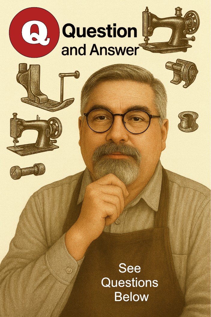 Q & A graphic for sewing machine repair